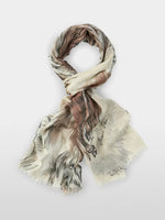 Load image into Gallery viewer, smoke wool scarf with cashmere
