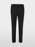 Carregar imagem no visualizador da galeria, black FUSHUN trousers with crease
