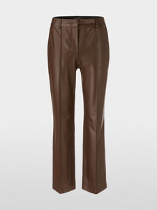 deep wood leather trouser