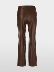 deep wood leather trouser