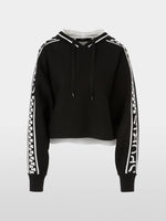 Carregar imagem no visualizador da galeria, black &amp; white hooded sweater
