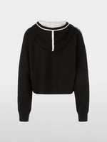 Carregar imagem no visualizador da galeria, black &amp; white hooded sweater
