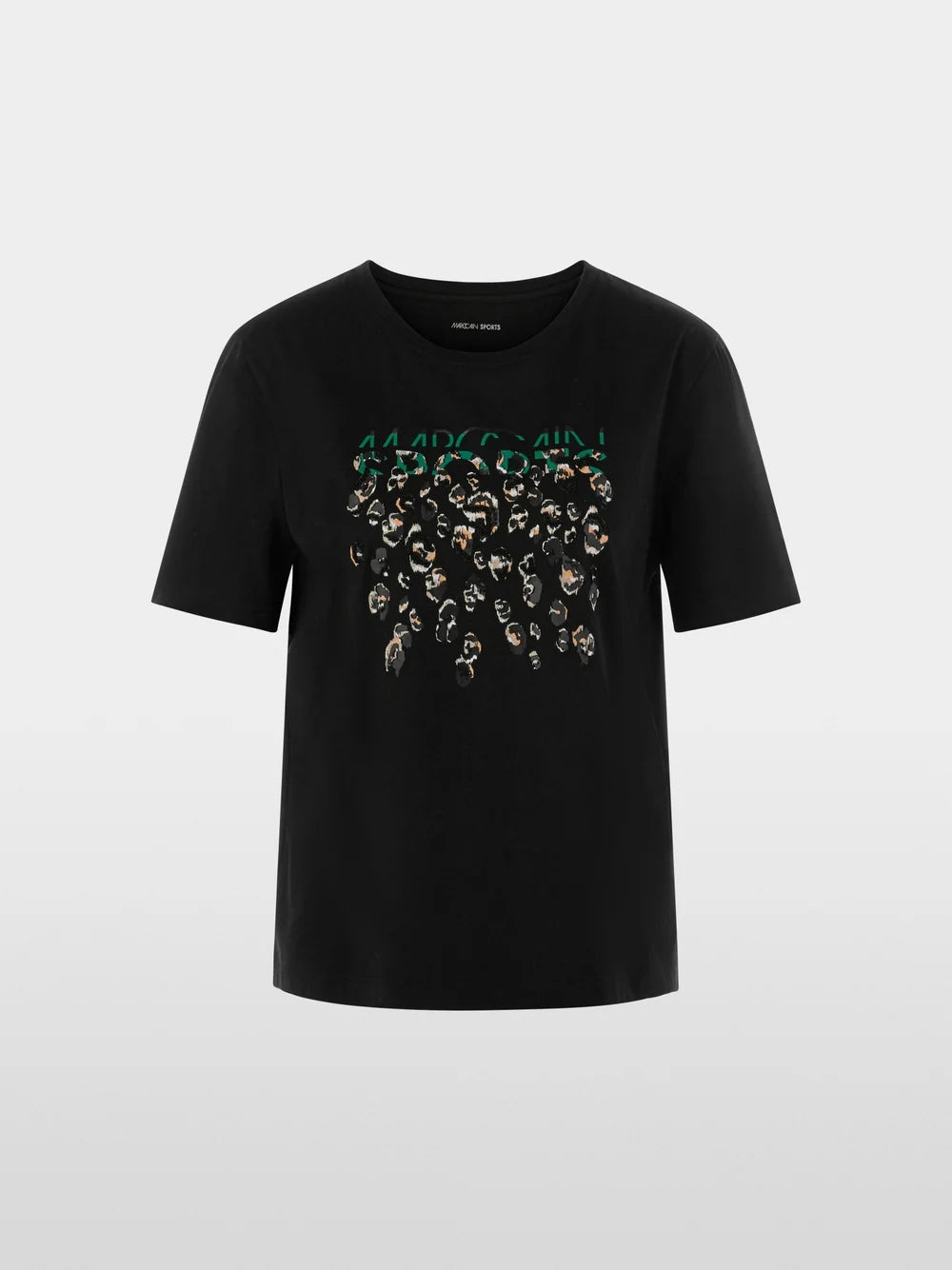 black Greo print T-shirt