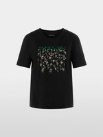 Carregar imagem no visualizador da galeria, black Greo print T-shirt
