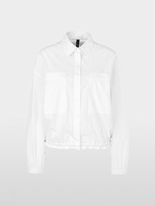 white organic cotton blouse