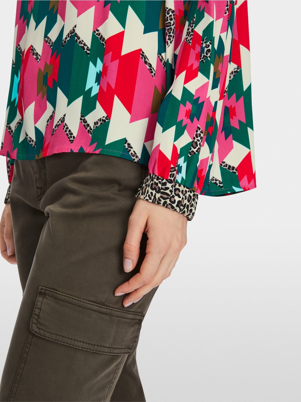 dragon fruit viscose blouse