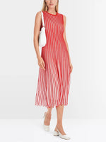 Load image into Gallery viewer, flame red knitted dress
