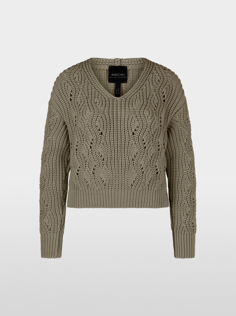 sage powder knit pullover