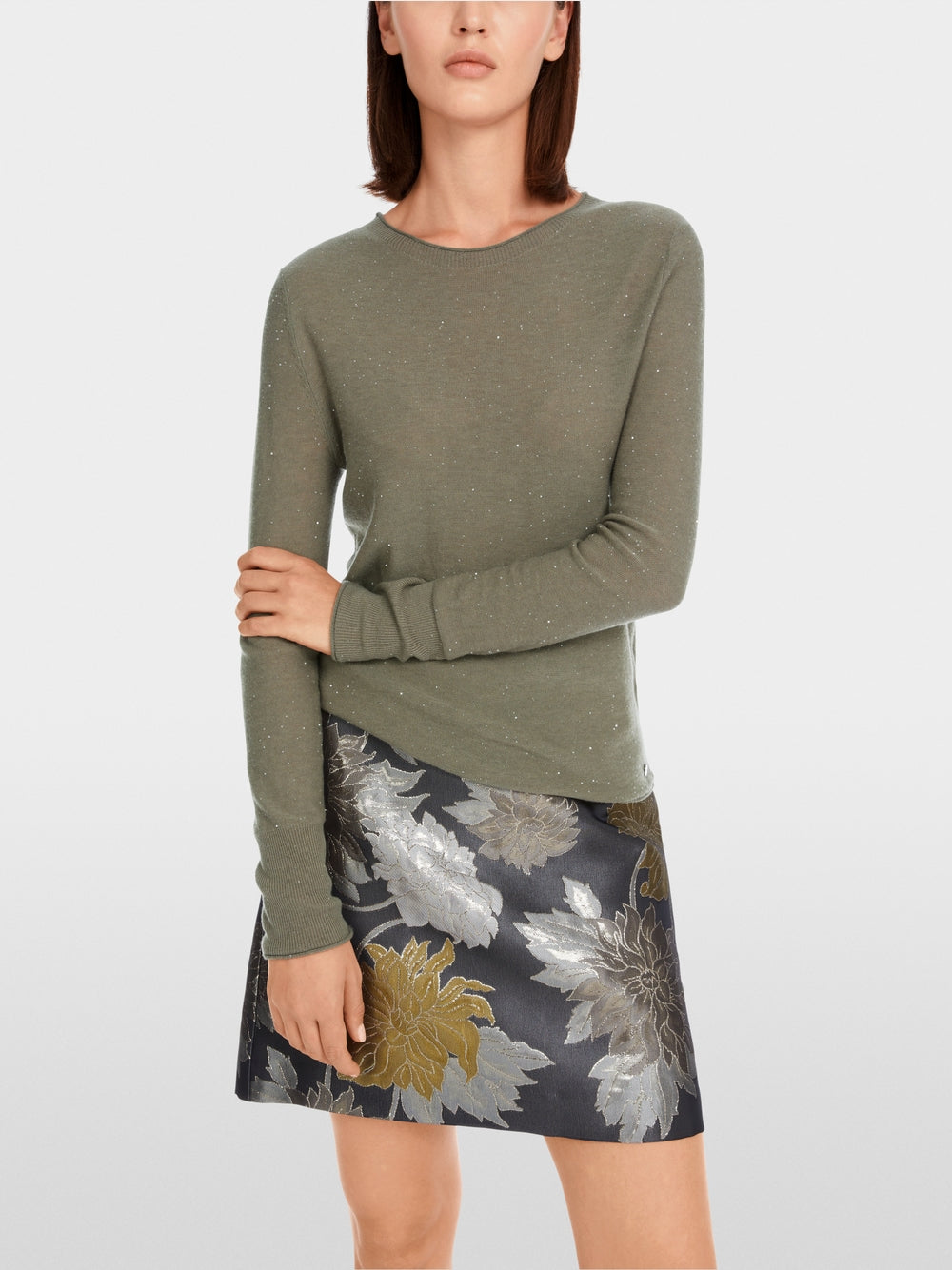 sage powder wool pullover