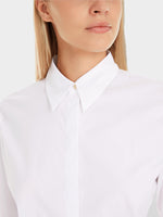 Load image into Gallery viewer, white blouse with pleat details
