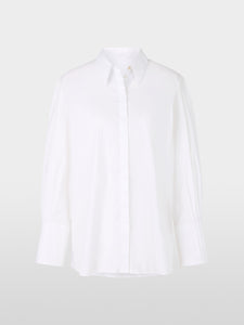 white blouse with pleat details