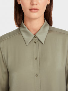 sage powder blouse