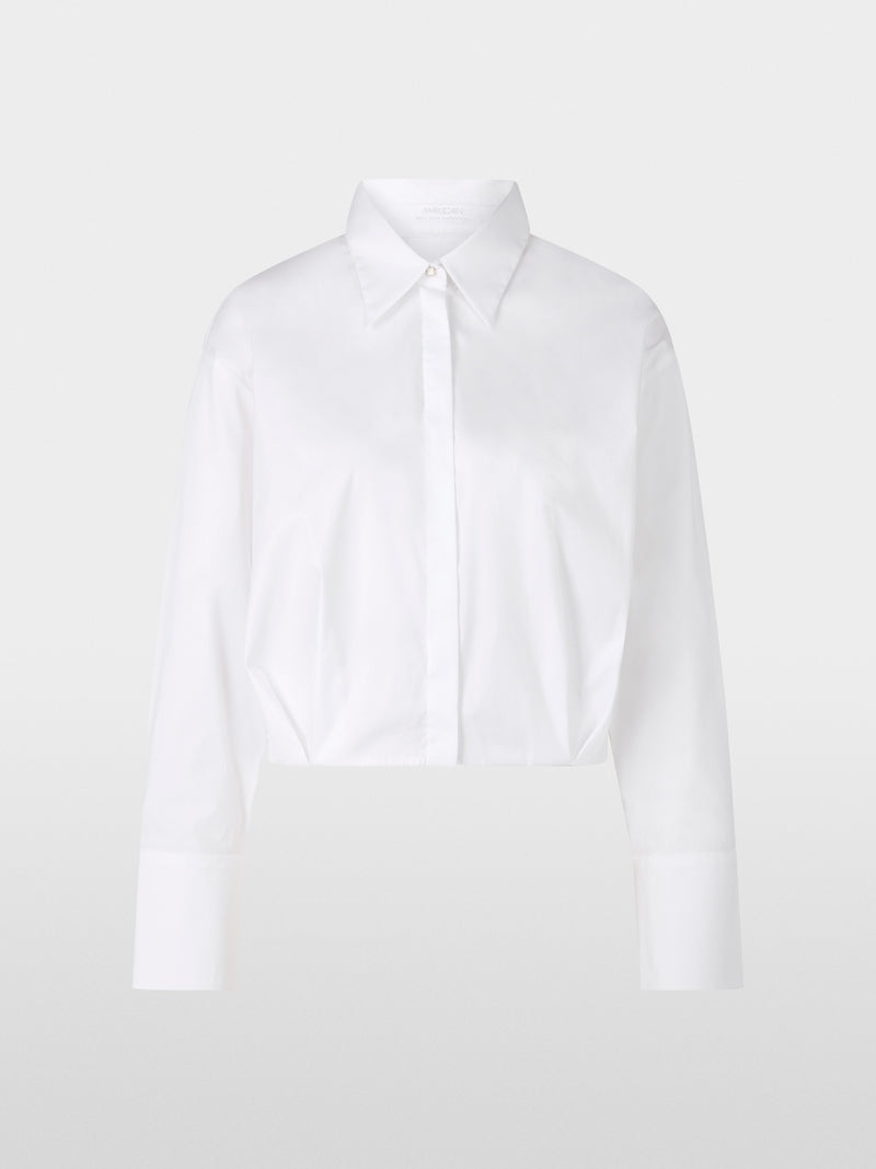 white blouse with cotton