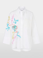 Load image into Gallery viewer, whit shirt blouse with print
