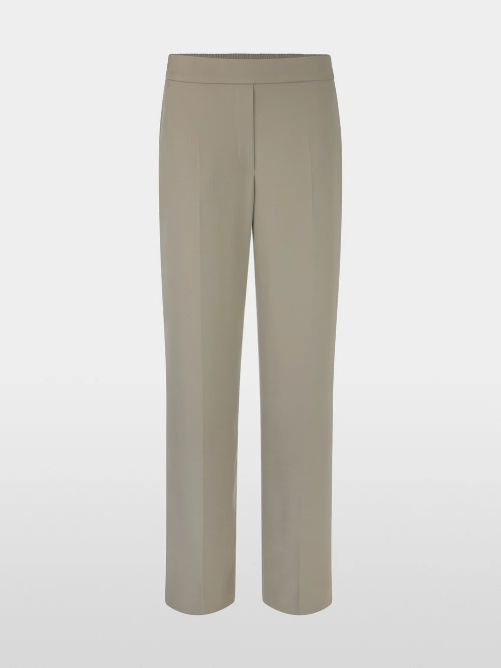 sage powder slip-on trousers