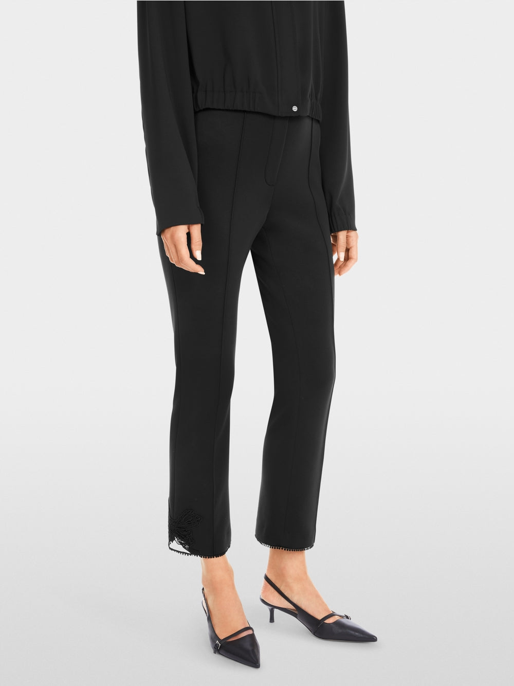 black confortable scuba trousers