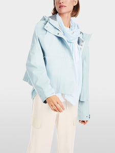 soft sky blue rain jacket