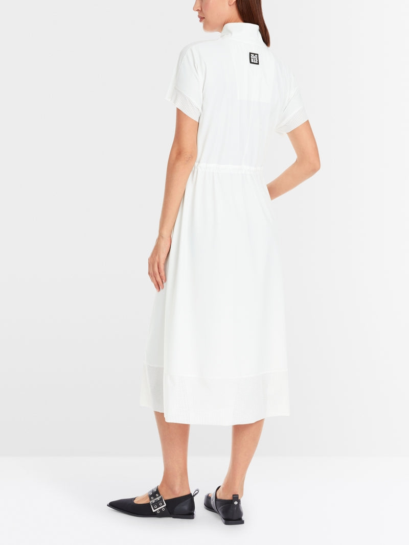 off-white midi-length dress