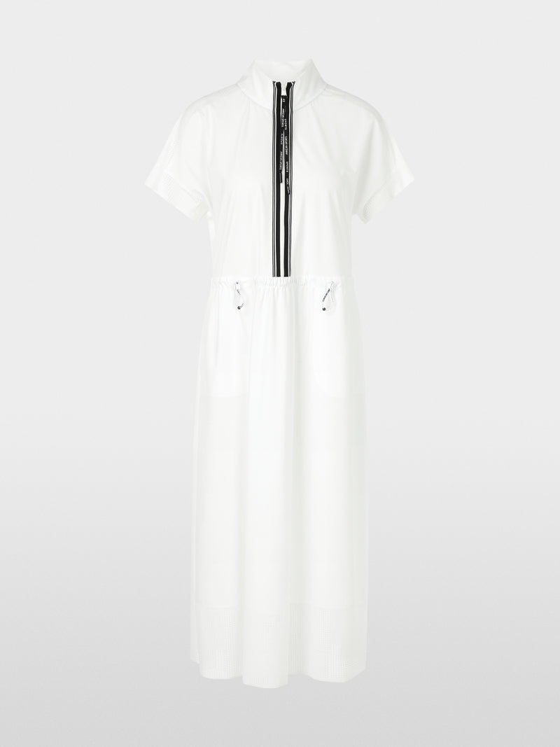 off-white midi-length dress