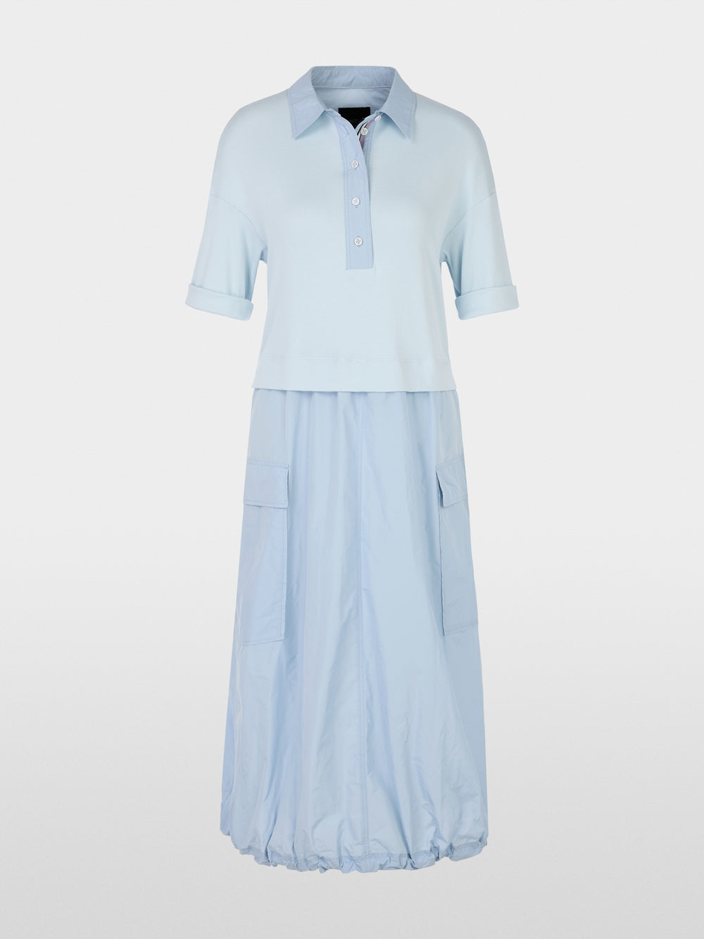 soft sky blue utility dress