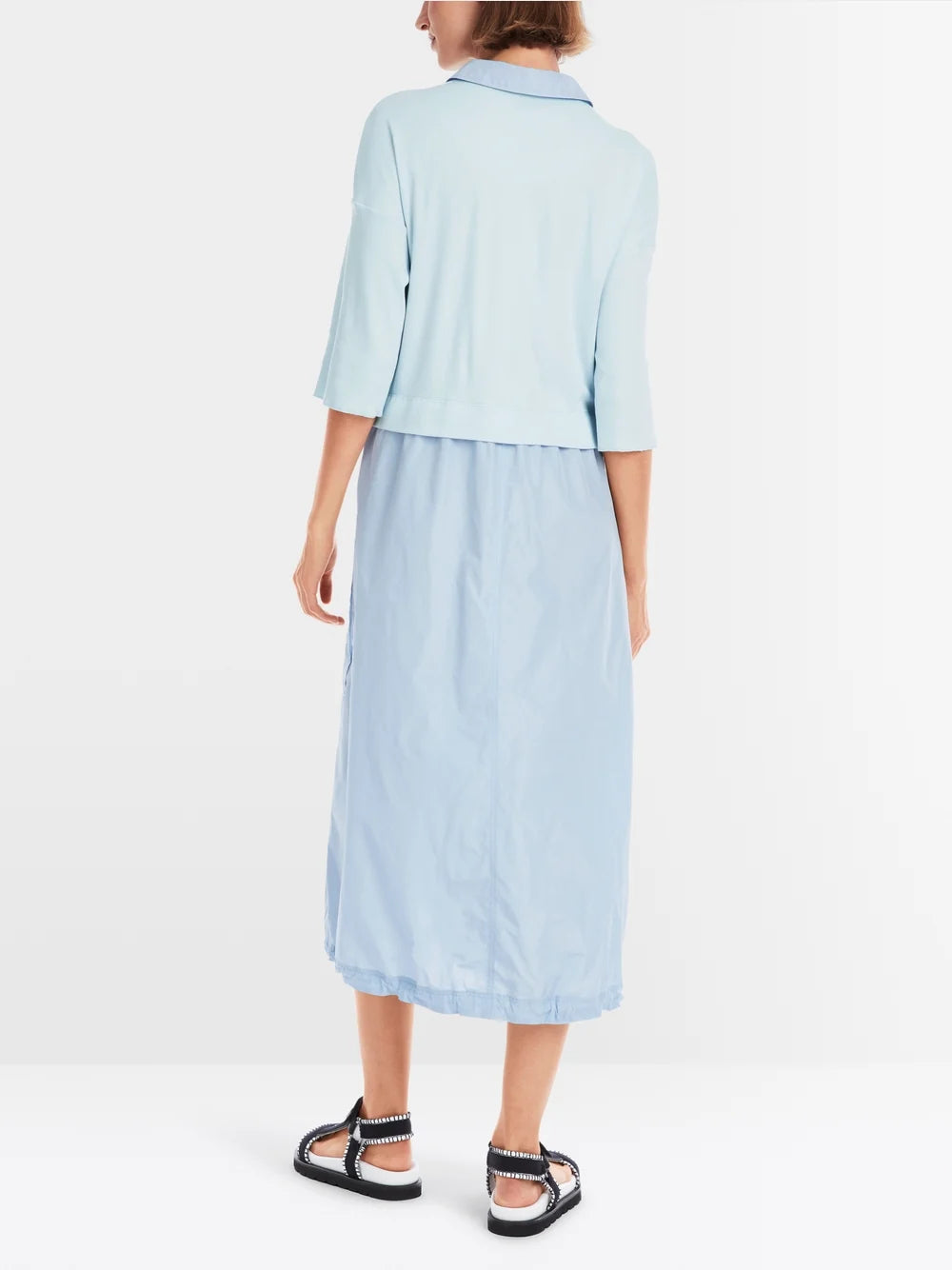 soft sky blue utility dress