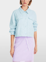 Load image into Gallery viewer, soft sky blue denim jacket
