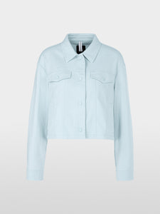 soft sky blue denim jacket