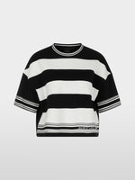 Load image into Gallery viewer, black &amp; white oversized sweater
