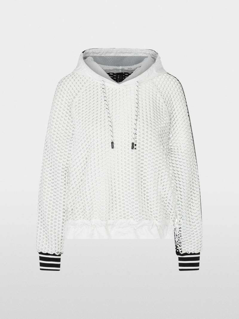 black & white sweatshirt in mesh