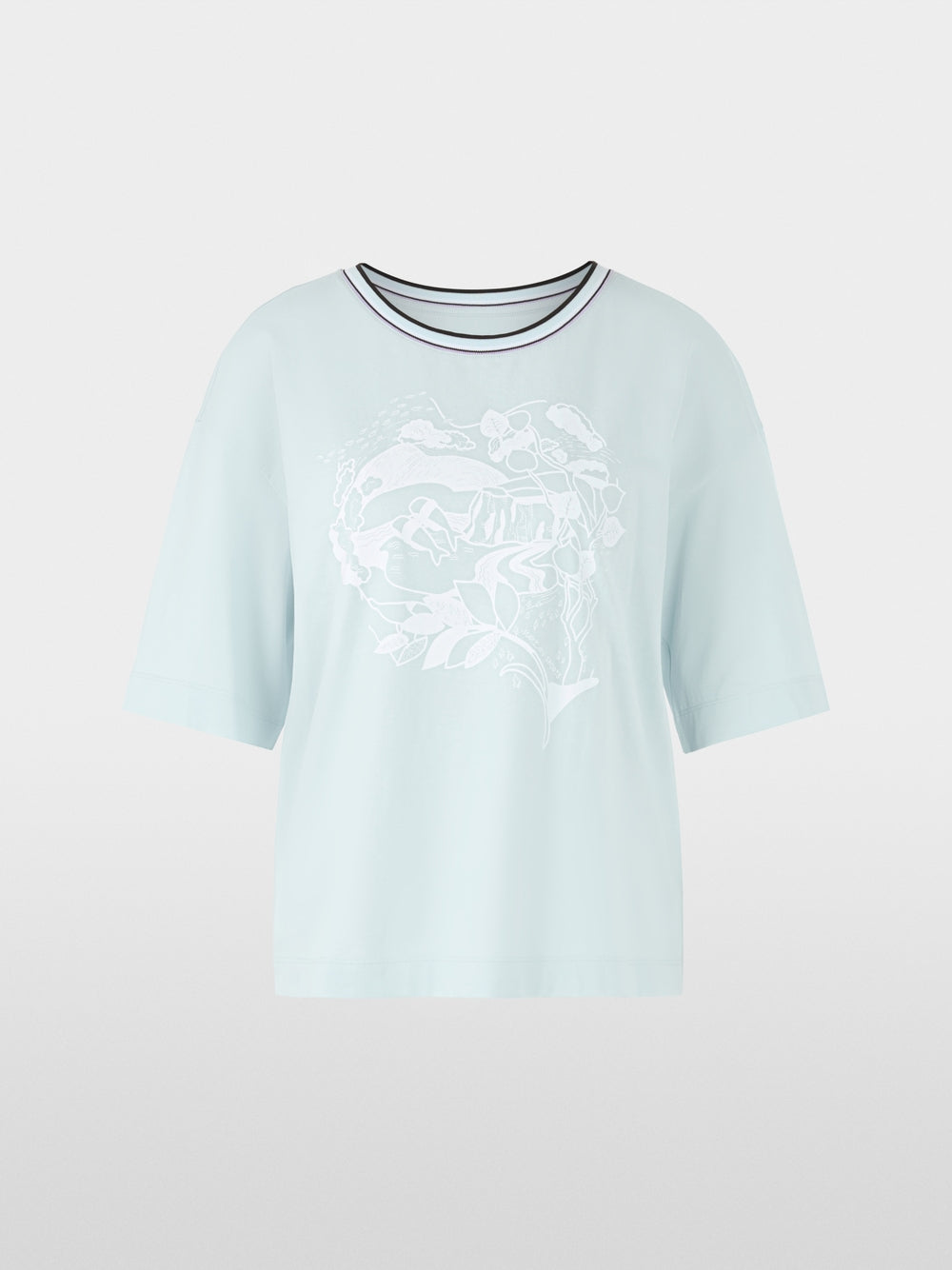 soft sky blue T-shirt with print