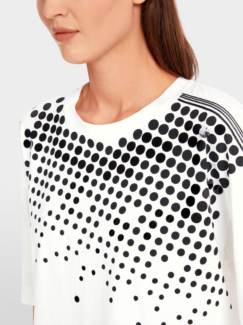 white & black graphic print T-Shirt