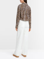 Load image into Gallery viewer, granola leopard oversized blouse
