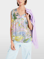 Load image into Gallery viewer, lavender macaron sushi slip blouse
