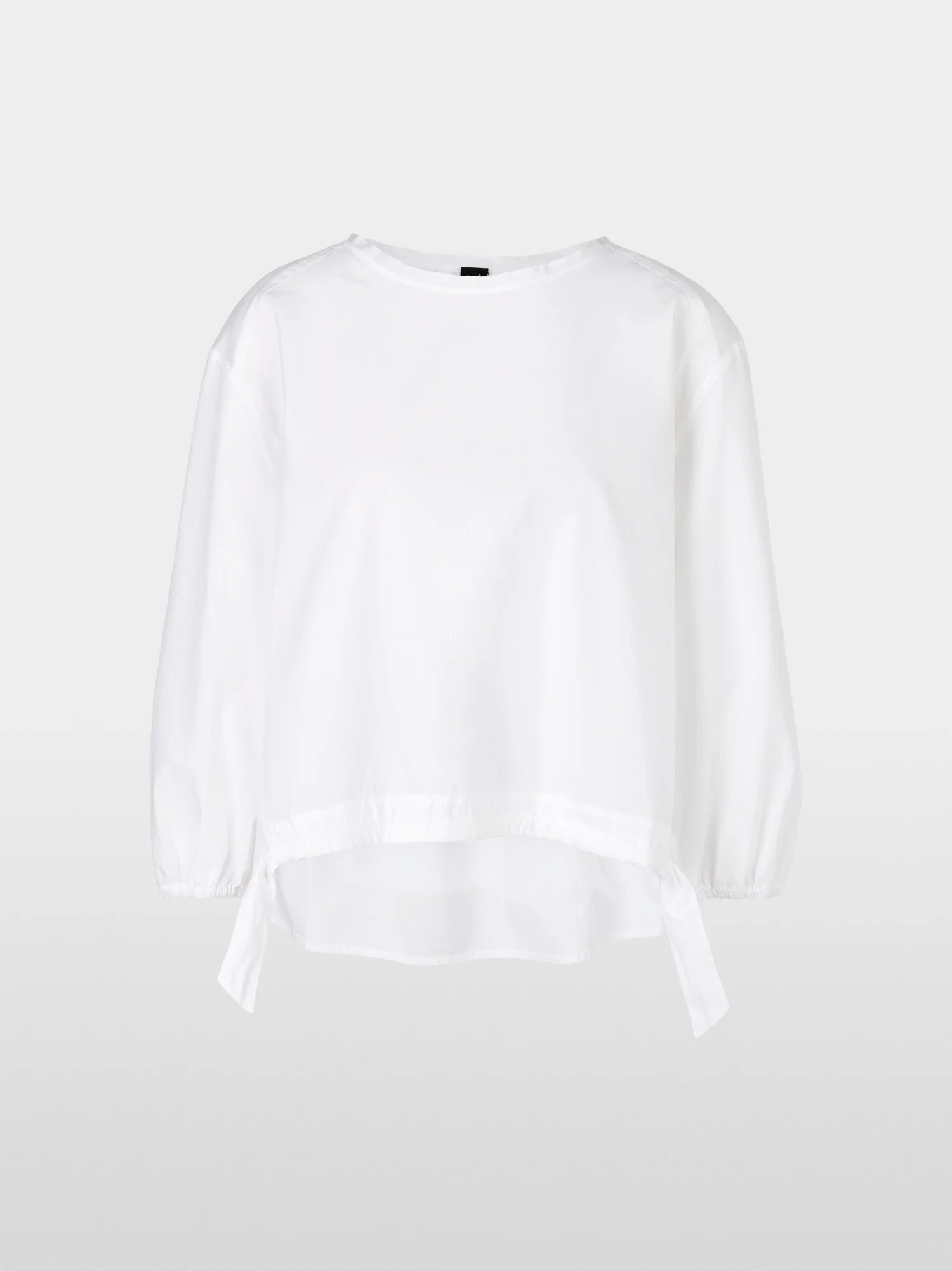 white casual cotton blouse