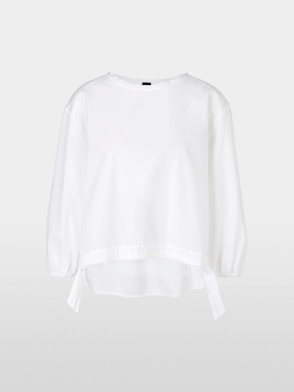 white casual cotton blouse