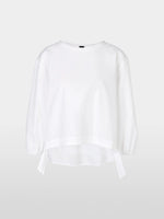 Load image into Gallery viewer, white casual cotton blouse
