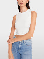 Carregar imagem no visualizador da galeria, off-white solid cropped top
