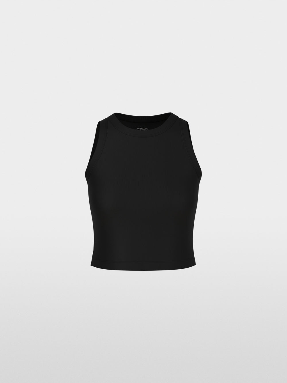 black solid cropped top