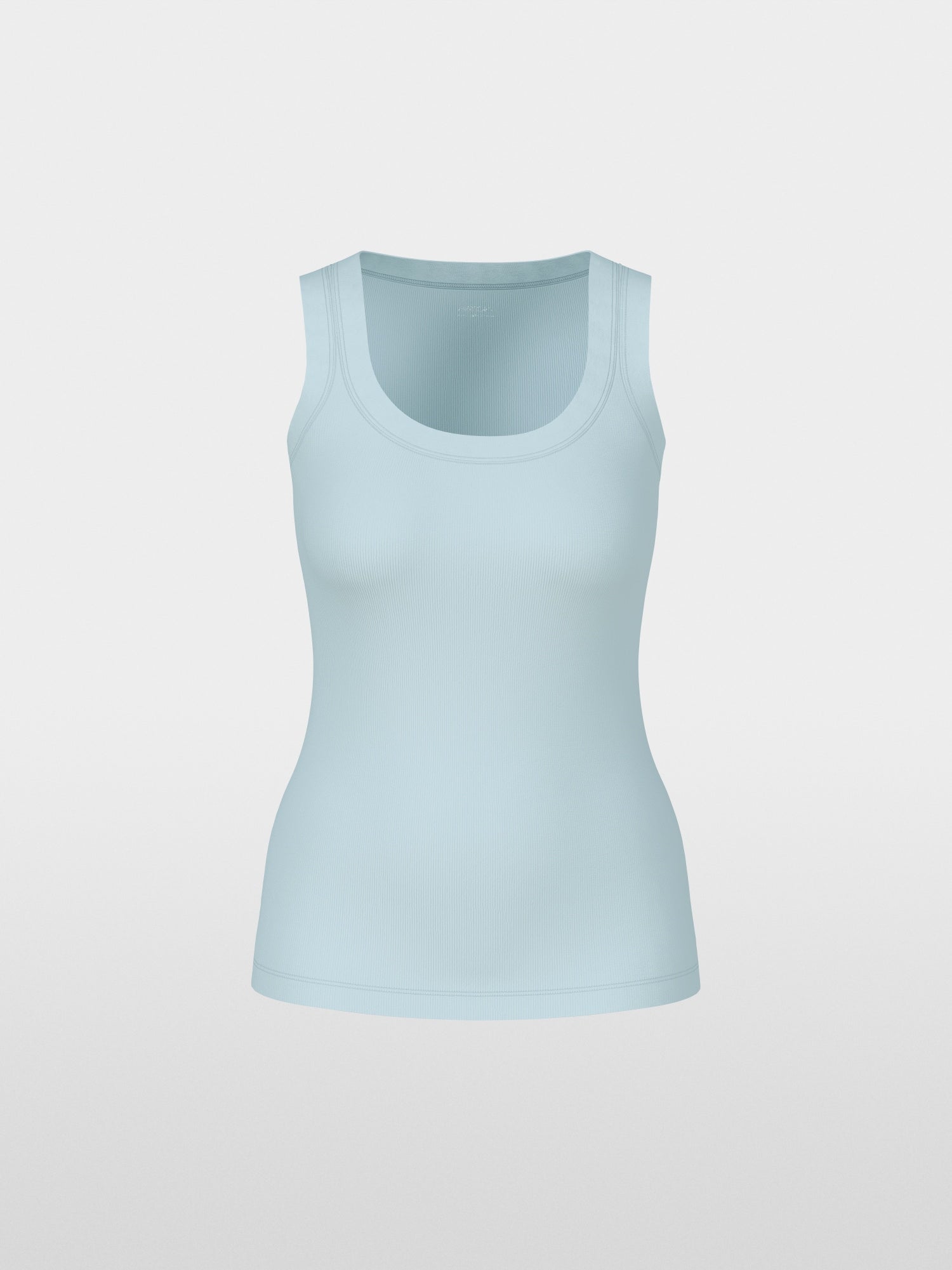 soft sky blue sleeveless top