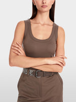 Load image into Gallery viewer, chocolate macaron sleeveless top
