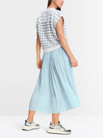 Load image into Gallery viewer, soft sky blue pleated skirt
