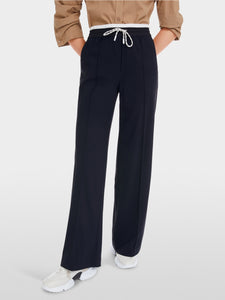 navy pull-on trousers