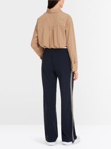 navy pull-on trousers