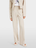 Load image into Gallery viewer, soft stone FAID linen blend trousers
