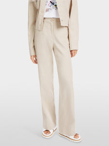 soft stone FAID linen blend trousers