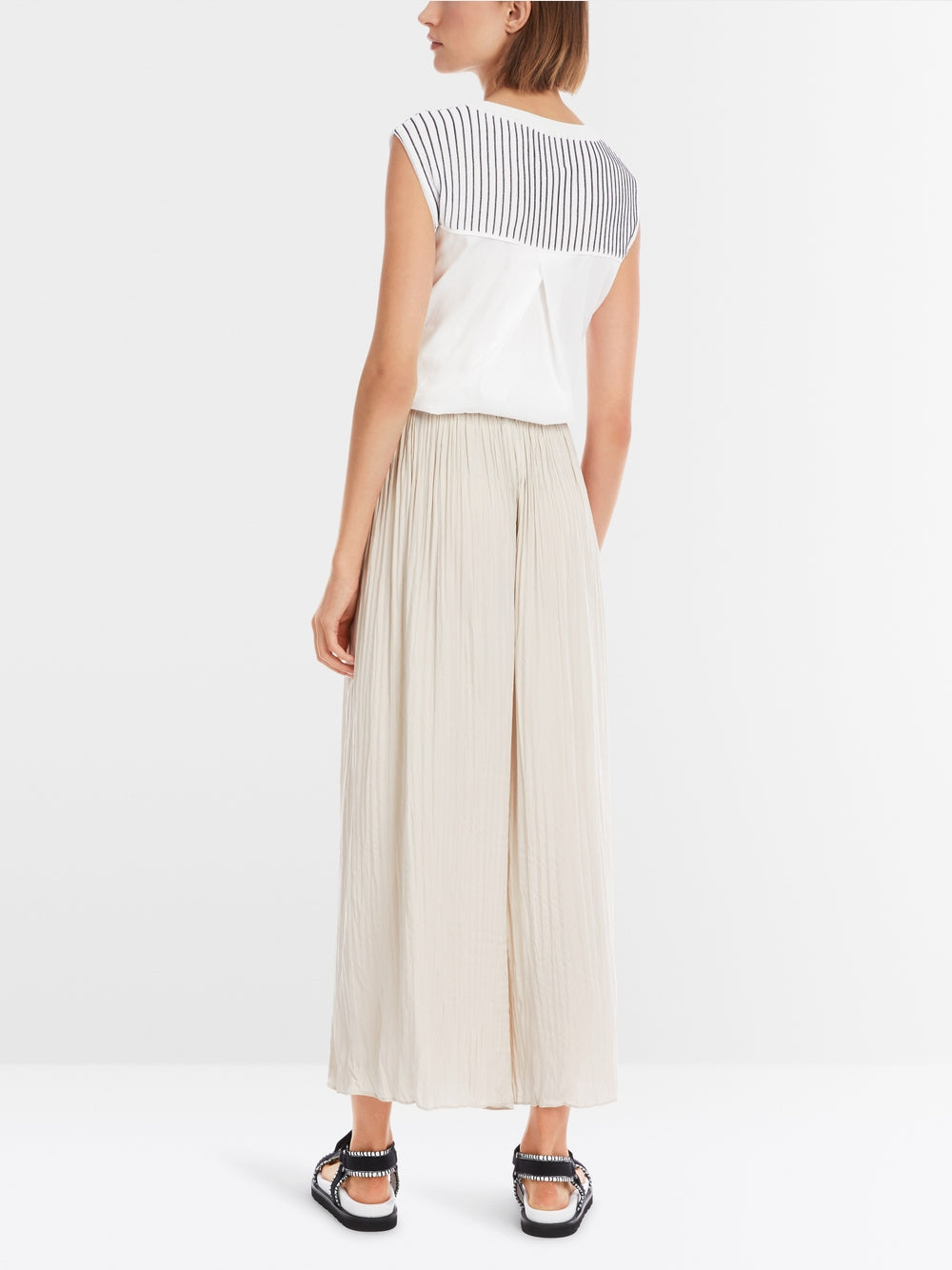 soft stone WOLIN pleated trousers