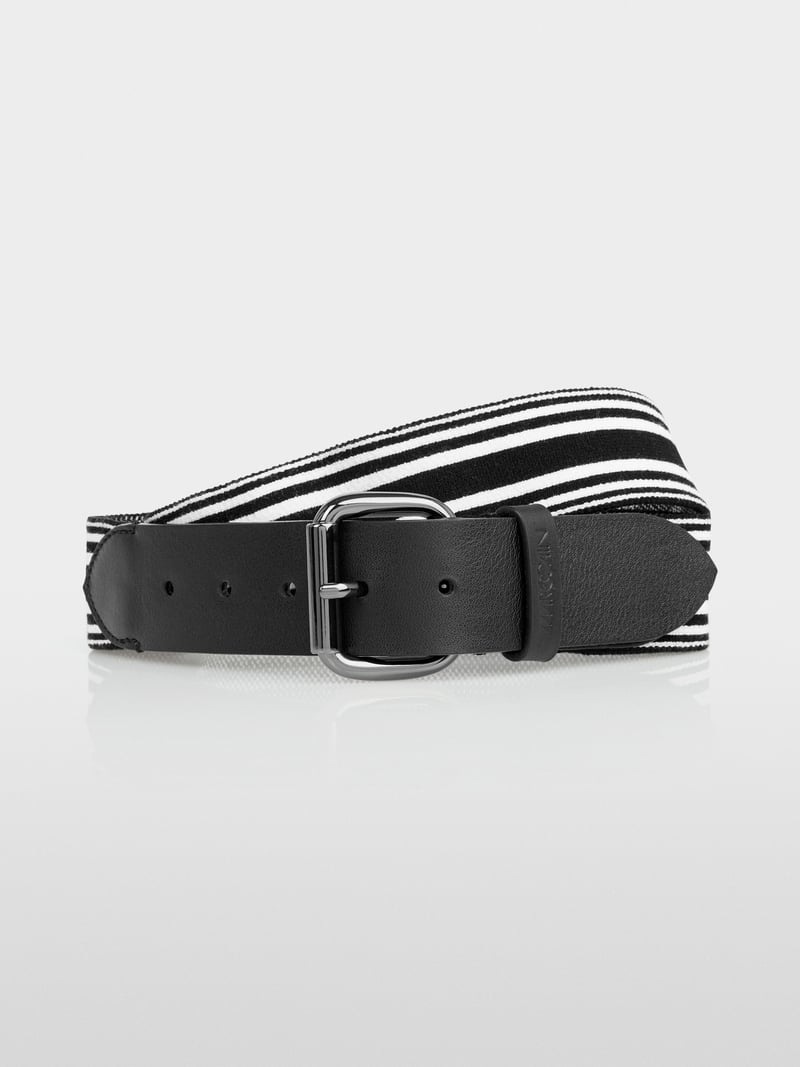 black & white hip belt