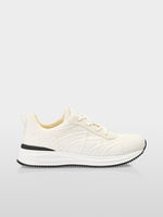 Carregar imagem no visualizador da galeria, white 3D knit pattern sneakers
