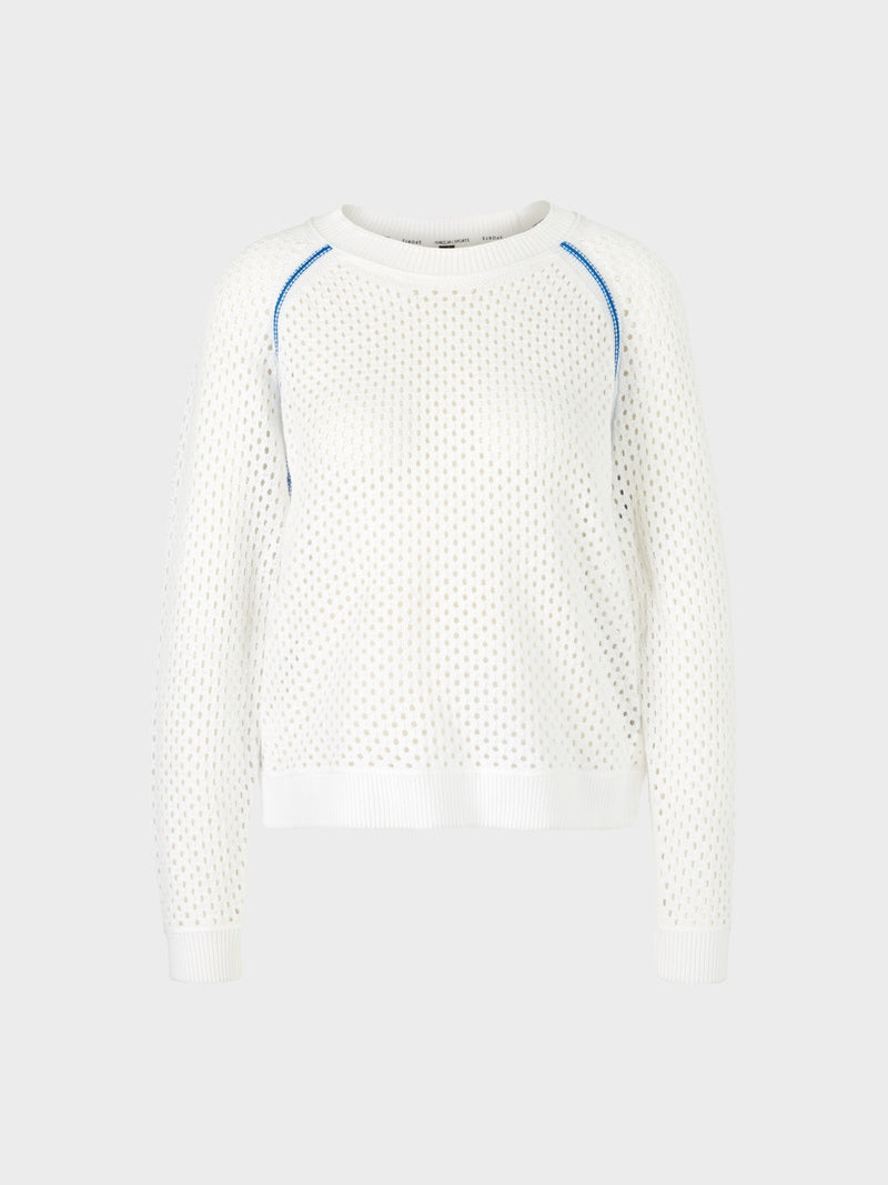 white net sweater
